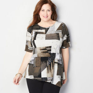 Avenue Abstract Block Asymmetric Top size 18/20